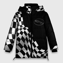 Куртка зимняя женская Jaguar racing flag, цвет: 3D-черный