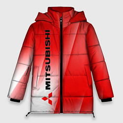 Куртка зимняя женская Mitsubishi sign, цвет: 3D-красный