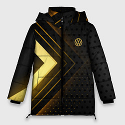 Куртка зимняя женская Volkswagen sign, цвет: 3D-черный