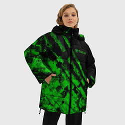Куртка зимняя женская Toyota sign, цвет: 3D-черный — фото 2