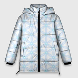 Куртка зимняя женская Ясна3 - Цветок жизни светлый, цвет: 3D-светло-серый