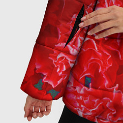 Куртка зимняя женская 9 мая и гвоздики, цвет: 3D-черный — фото 2