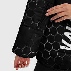 Куртка зимняя женская Valorant glitch на темном фоне: по-вертикали, цвет: 3D-черный — фото 2