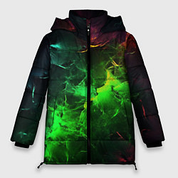 Куртка зимняя женская Зеленое свечение, цвет: 3D-светло-серый
