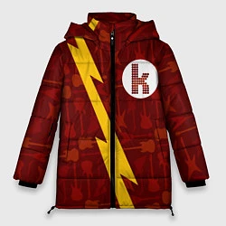 Куртка зимняя женская The Killers гитары и молния, цвет: 3D-черный