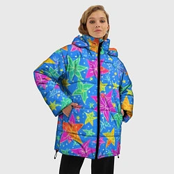 Куртка зимняя женская Морские мотивы, цвет: 3D-светло-серый — фото 2