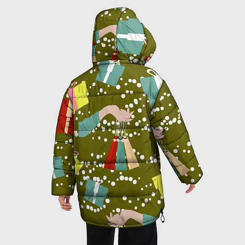 Женская зимняя куртка Подарки и сувениры / 3D-Красный – фото 4