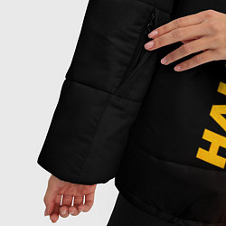 Куртка зимняя женская Half-Life - gold gradient: по-вертикали, цвет: 3D-черный — фото 2