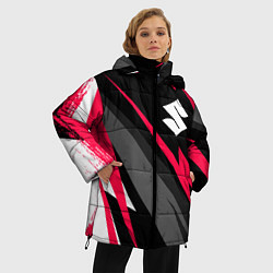 Куртка зимняя женская Suzuki fast lines, цвет: 3D-черный — фото 2