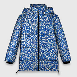 Куртка зимняя женская Ажурные узоры, цвет: 3D-черный
