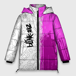 Куртка зимняя женская Blink 182 rock legends: по-вертикали, цвет: 3D-черный