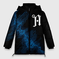 Куртка зимняя женская Architects звуковая волна, цвет: 3D-черный
