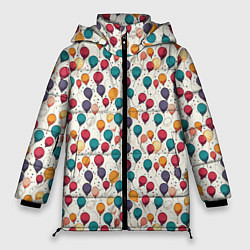 Куртка зимняя женская Шары, цвет: 3D-светло-серый