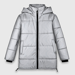 Куртка зимняя женская Волны светло-серый, цвет: 3D-черный