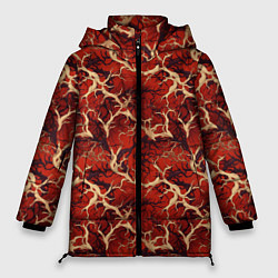 Куртка зимняя женская Корни деревьев, цвет: 3D-черный