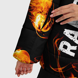 Куртка зимняя женская Ramones и пылающий огонь, цвет: 3D-черный — фото 2