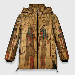 Куртка зимняя женская Имитация папируса: арт нейросети, цвет: 3D-черный