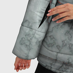Куртка зимняя женская Grey style pattern, цвет: 3D-светло-серый — фото 2