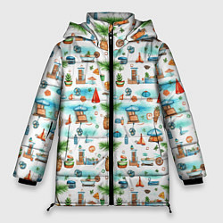 Куртка зимняя женская Летний микс, цвет: 3D-светло-серый