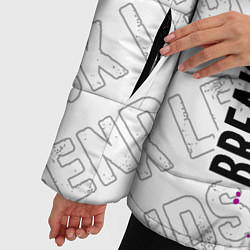Куртка зимняя женская Breaking Benjamin rock legends: по-вертикали, цвет: 3D-черный — фото 2