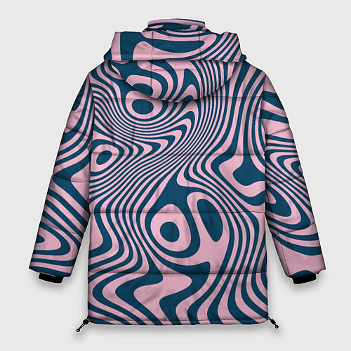 Женская зимняя куртка Абстрактный размытый узор / 3D-Светло-серый – фото 2
