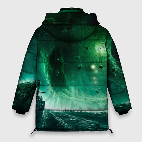 Женская зимняя куртка Космическая буря / 3D-Светло-серый – фото 2