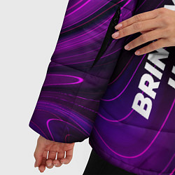 Куртка зимняя женская Bring Me the Horizon violet plasma, цвет: 3D-черный — фото 2