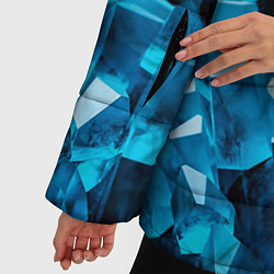 Куртка зимняя женская Кристаллическая текстура, цвет: 3D-черный — фото 2