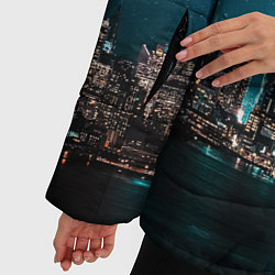 Куртка зимняя женская Большой город в звездах, цвет: 3D-светло-серый — фото 2