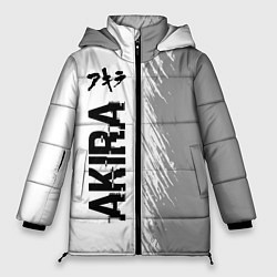 Куртка зимняя женская Akira glitch на светлом фоне: по-вертикали, цвет: 3D-черный