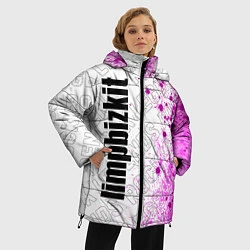 Куртка зимняя женская Limp Bizkit rock legends: по-вертикали, цвет: 3D-черный — фото 2