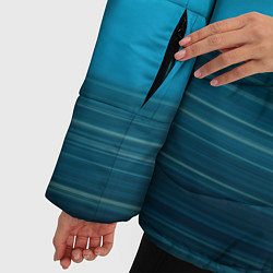 Куртка зимняя женская Dream на градиенте, цвет: 3D-черный — фото 2