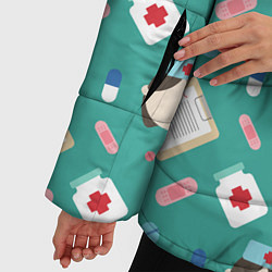Куртка зимняя женская Nurse style, цвет: 3D-черный — фото 2