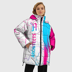 Куртка зимняя женская Architects neon gradient style: по-вертикали, цвет: 3D-черный — фото 2