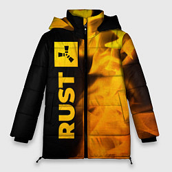 Куртка зимняя женская Rust - gold gradient: по-вертикали, цвет: 3D-черный