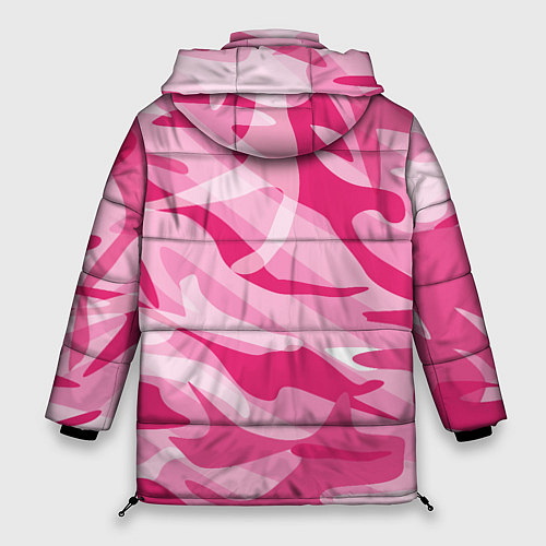 Женская зимняя куртка Камуфляж в розовом / 3D-Светло-серый – фото 2