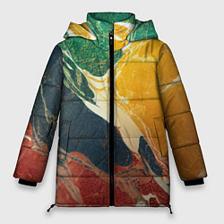 Куртка зимняя женская Мраморная радуга, цвет: 3D-светло-серый