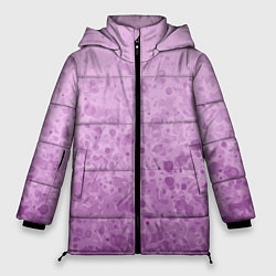 Куртка зимняя женская Абстракция светло-сиреневый, цвет: 3D-светло-серый
