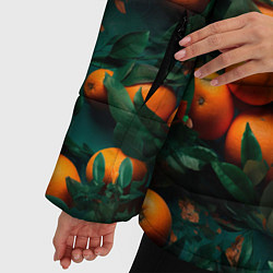 Куртка зимняя женская Яркие апельсины, цвет: 3D-красный — фото 2