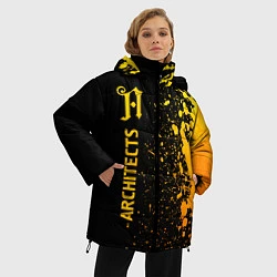 Куртка зимняя женская Architects - gold gradient: по-вертикали, цвет: 3D-черный — фото 2