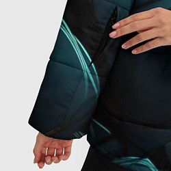 Куртка зимняя женская Объемные большие плиты, цвет: 3D-светло-серый — фото 2