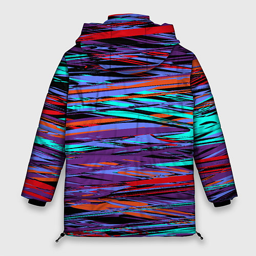 Женская зимняя куртка Наляпистые краски / 3D-Светло-серый – фото 2