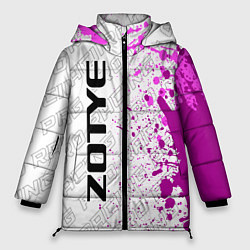 Куртка зимняя женская Zotye pro racing: по-вертикали, цвет: 3D-черный