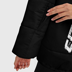 Куртка зимняя женская Citroen speed на темном фоне со следами шин: по-ве, цвет: 3D-черный — фото 2