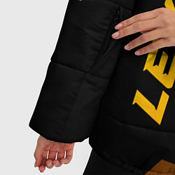 Куртка зимняя женская Lexus - gold gradient: надпись, символ, цвет: 3D-черный — фото 2