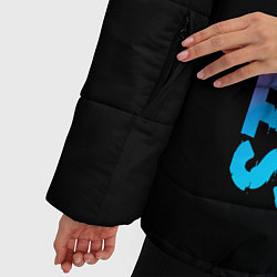 Куртка зимняя женская Stray - neon gradient: по-вертикали, цвет: 3D-черный — фото 2