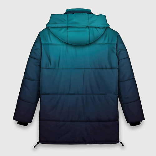 Женская зимняя куртка Японский пейзаж а изометрии / 3D-Светло-серый – фото 2