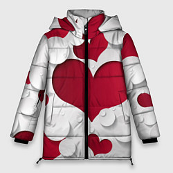 Куртка зимняя женская С любовью для вас, цвет: 3D-красный