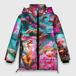 Куртка зимняя женская Фантазия сон, цвет: 3D-черный