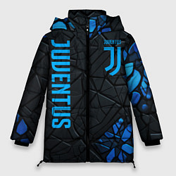 Куртка зимняя женская Juventus logo, цвет: 3D-черный